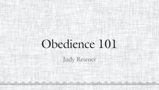 Obedience 101: Part Two