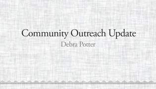 Community Outreach Update