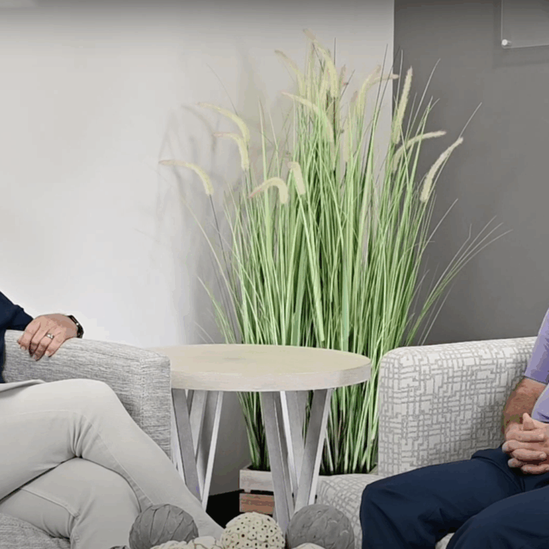 Still image from Geneva Benefits' interview with Chip Sweney & Paul Joiner