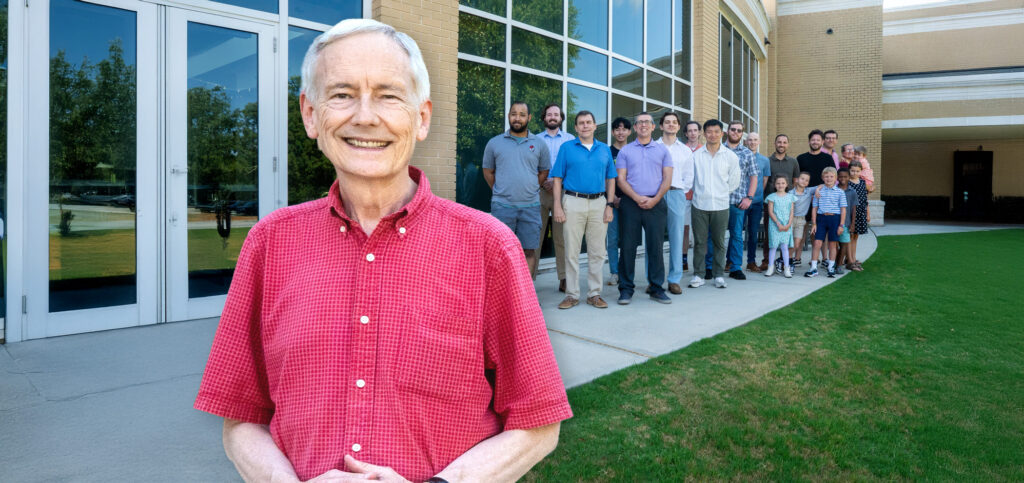 Perimeter Elder Arnold Barlow and some of the men he has discipled at Perimeter