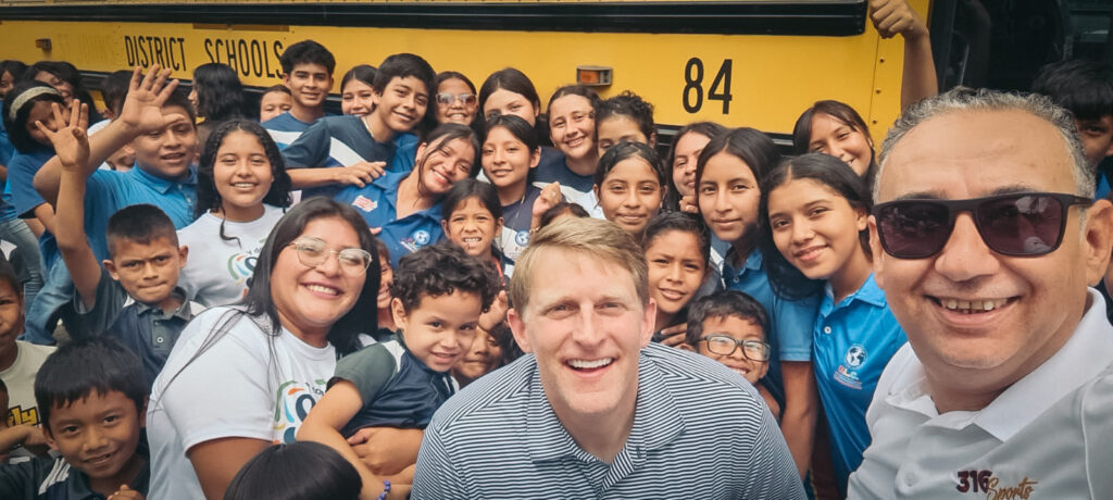 Senior Pastor Jeff Norris and Rany Ghaly at Mana De Vida school