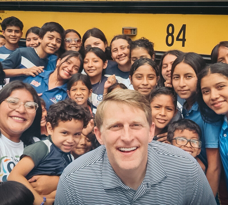 Senior Pastor Jeff Norris and Rany Ghaly at Mana De Vida school
