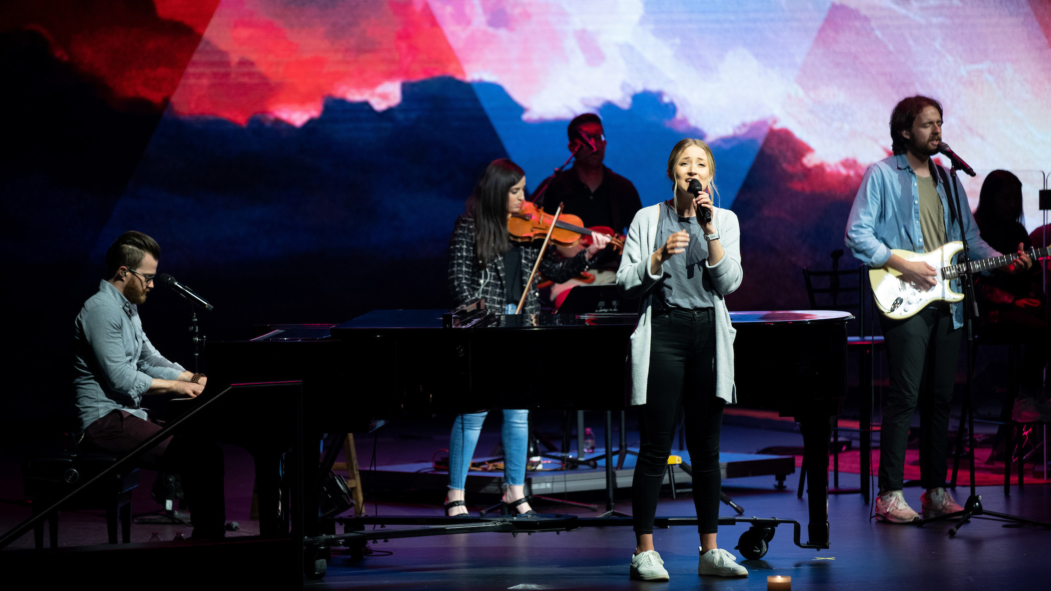 Worship leader Abby Allen