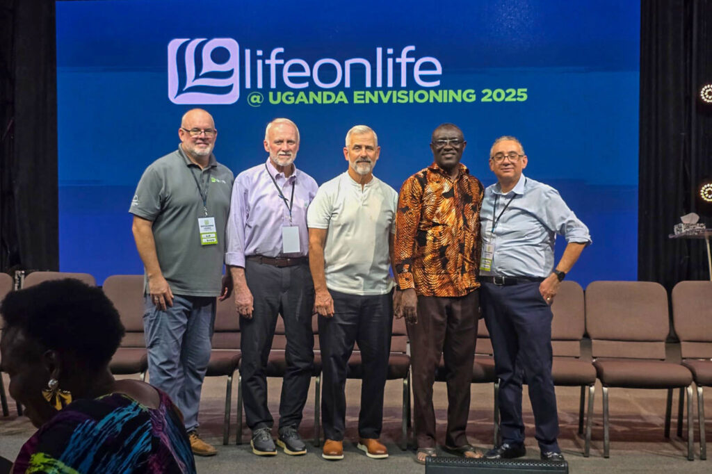 Perimeter leaders at a Life on Life envisioning trip to Uganda. Pictured: Scott Mawhinney, Bill Wood, Randy Pope, Peter Kasirivu, and Rany Ghaly