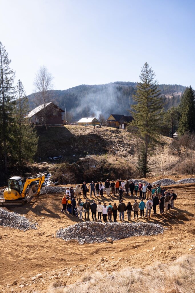 Groundbreaking ceremony for new church on orphanage in Ukraine
