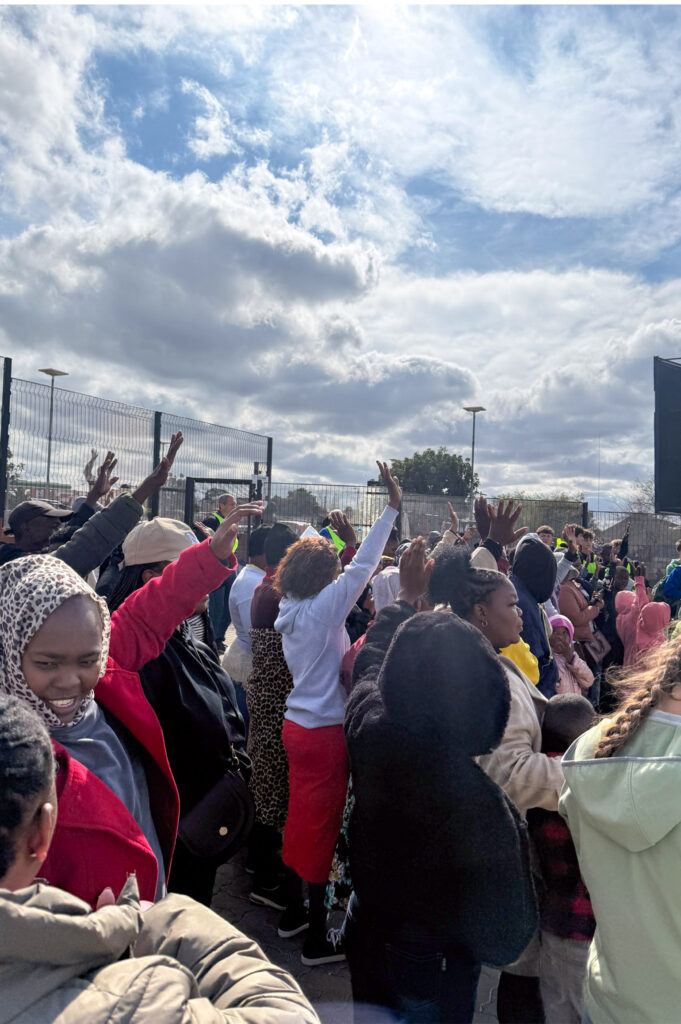 Incredibly, about 50 people raised their hands to accept Christ that day! Incredibly, about 50 people raised their hands to accept Christ that day!